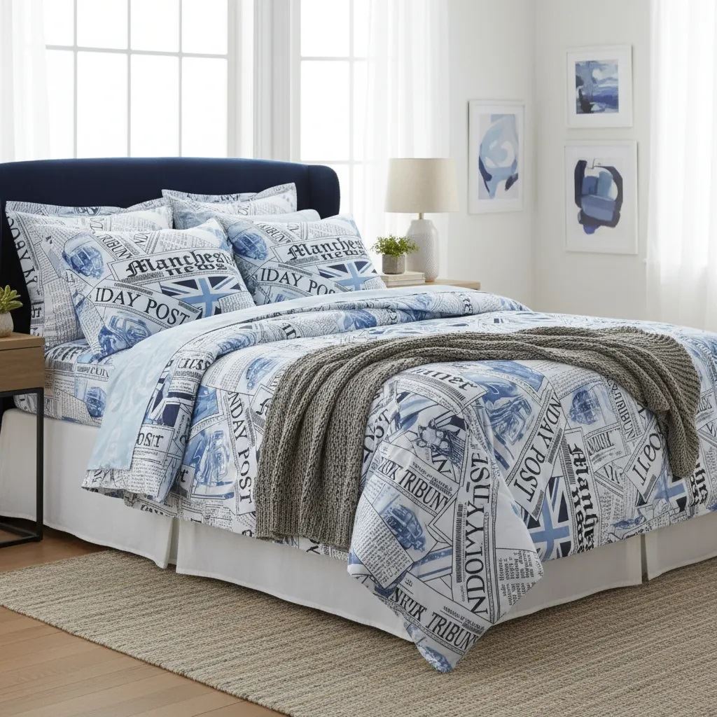 Sabanas De Algodón Bramante 144 hilos estampado DIARIO