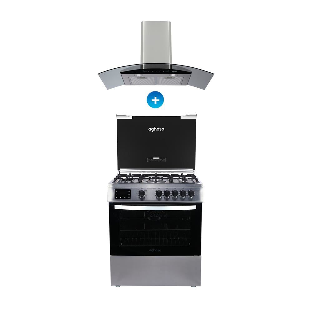 COMBO: COCINA DIGITAL + CAMPANA CHIMENEA TOUCH 90 CM