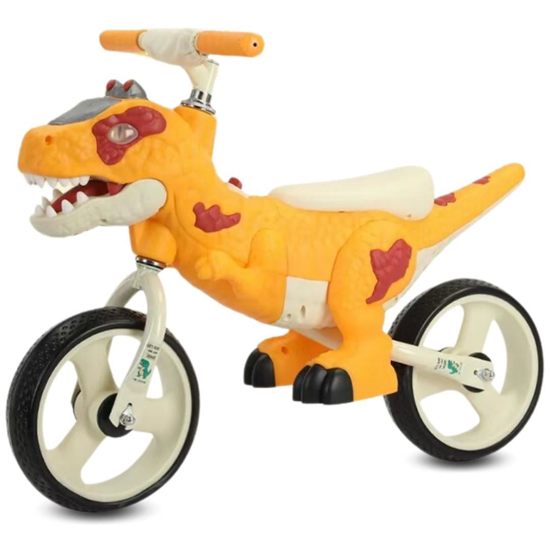 Bicicleta de Equilibrio «DINOROAD» Con Casco Naranja