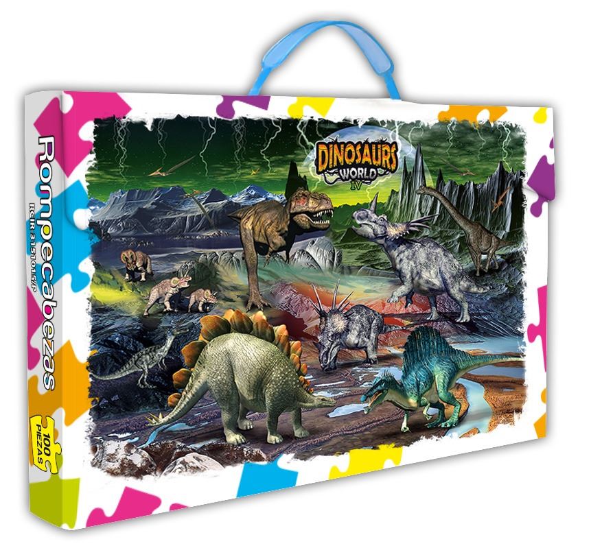 ROMPECABEZAS X 100 PZAS DINOSAURIO WORLD IV