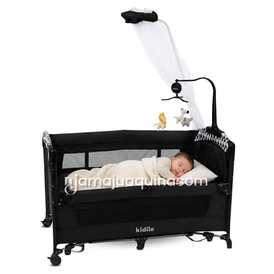Cuna Colecho Kidilo «DIONI» Colección Exclusiva Black