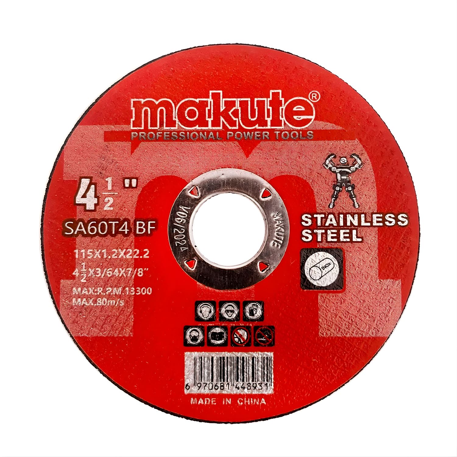 Disco de corte de Acero 4.5" Makute