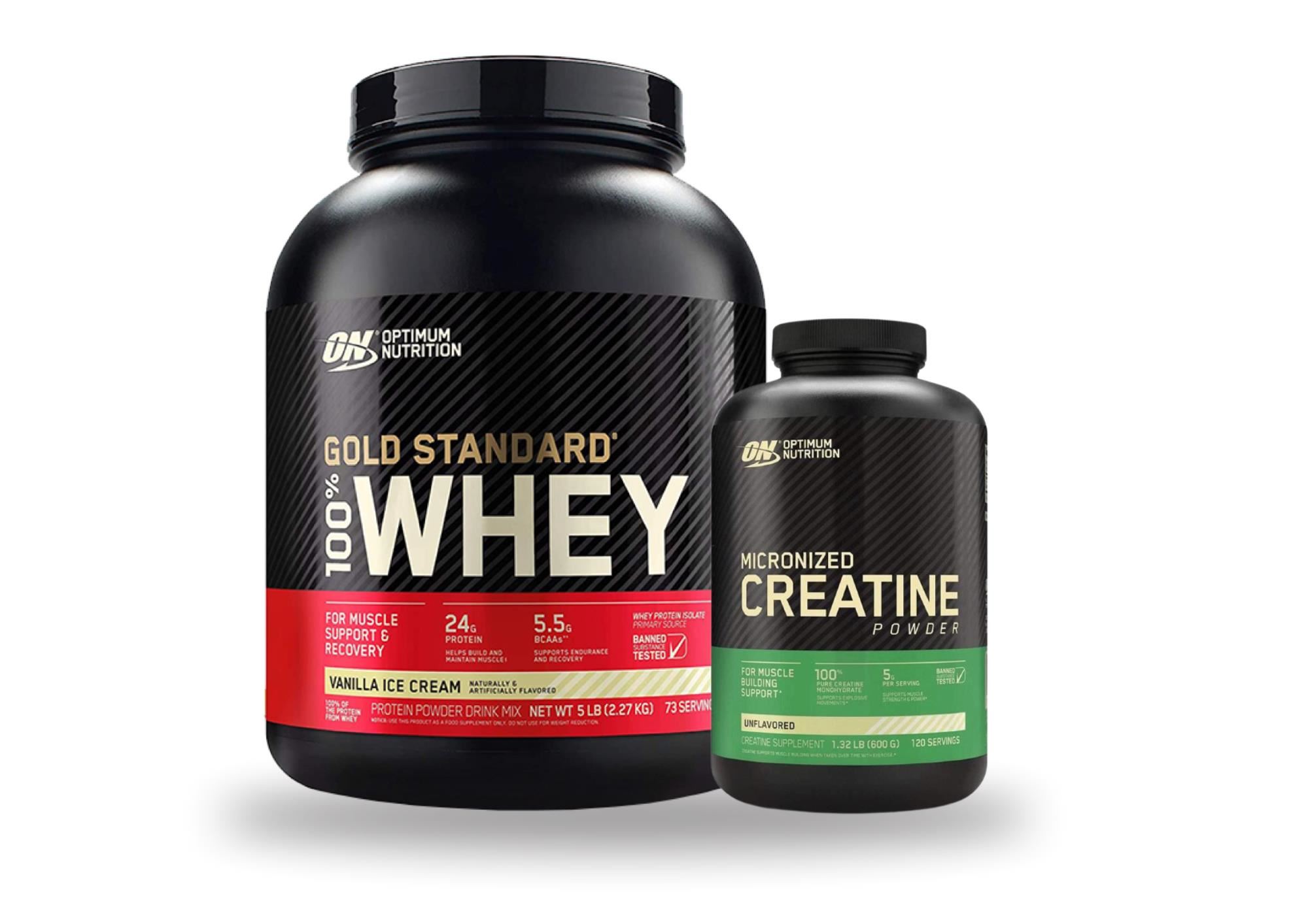 Gold standard 5Libras Vainilla + creatina 600gramos