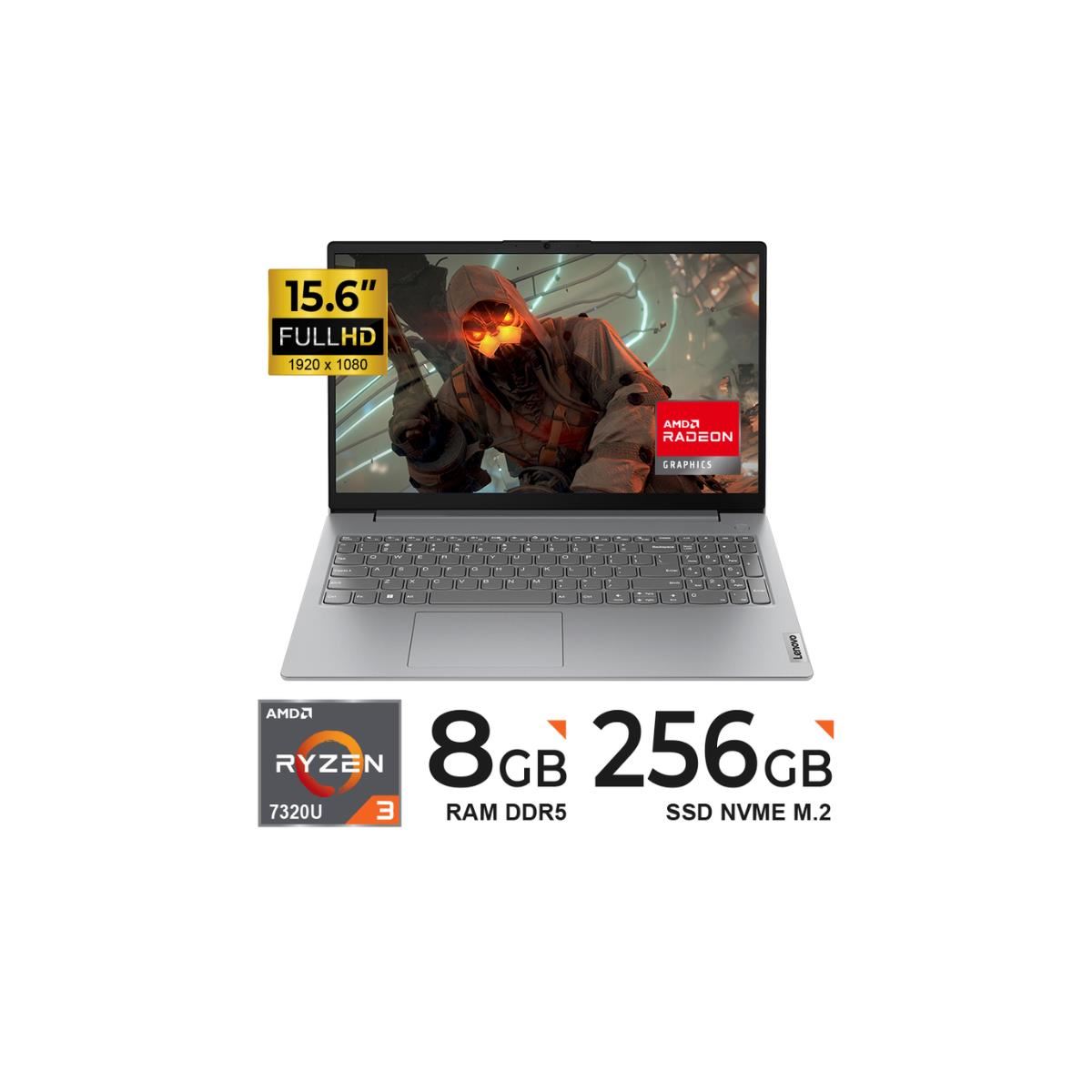 Laptop Lenovo V15 G4 15.6" FHD Ryzen 3 7320U 8GB 256GB FreeDOS