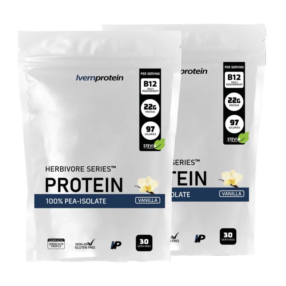 Pack de 2 Herbivore Series Pure Isolate Pea - Vainilla y Vainilla 60 Servings