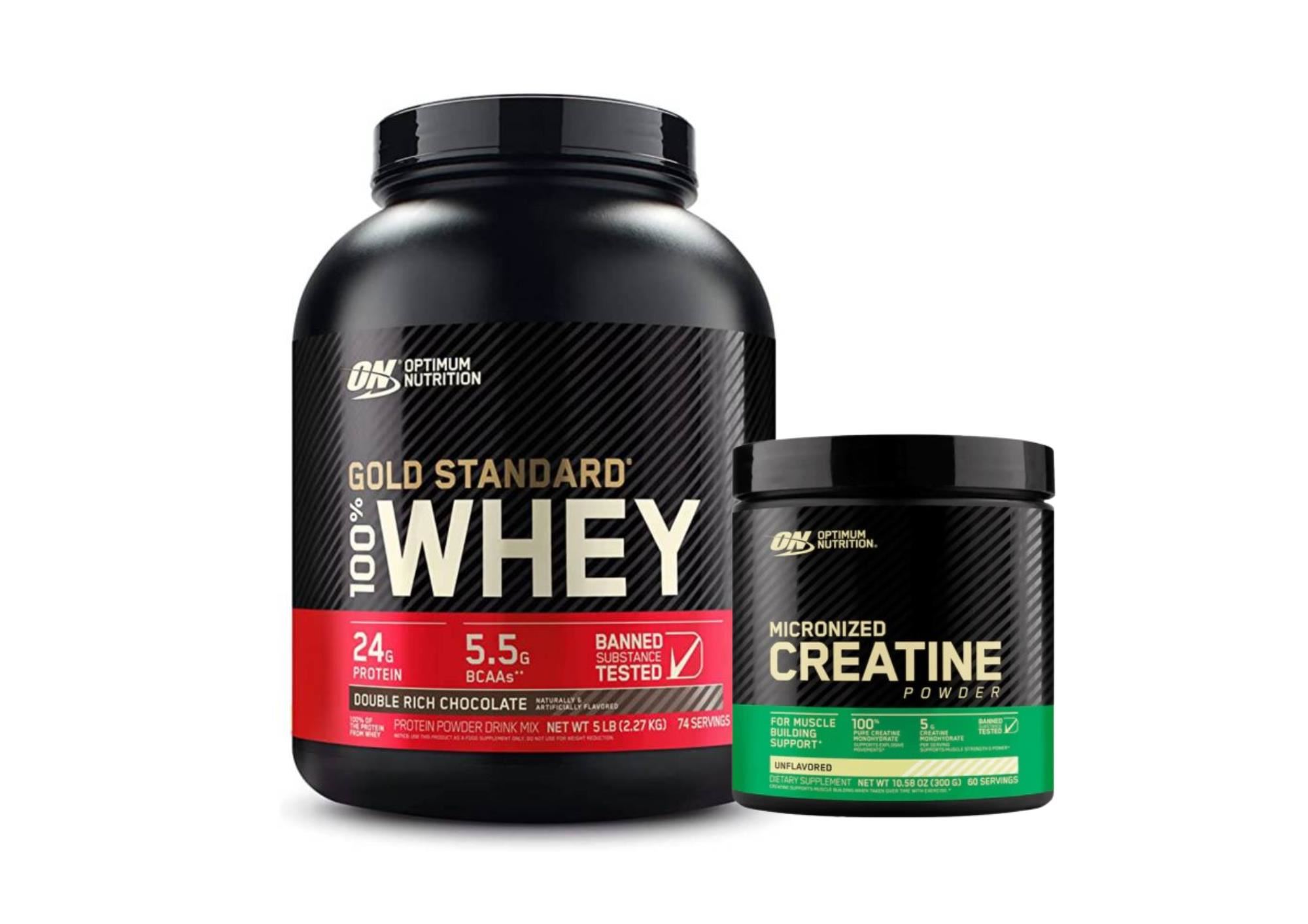 Gold standard 5Libras Chocolate + creatina 300gramos