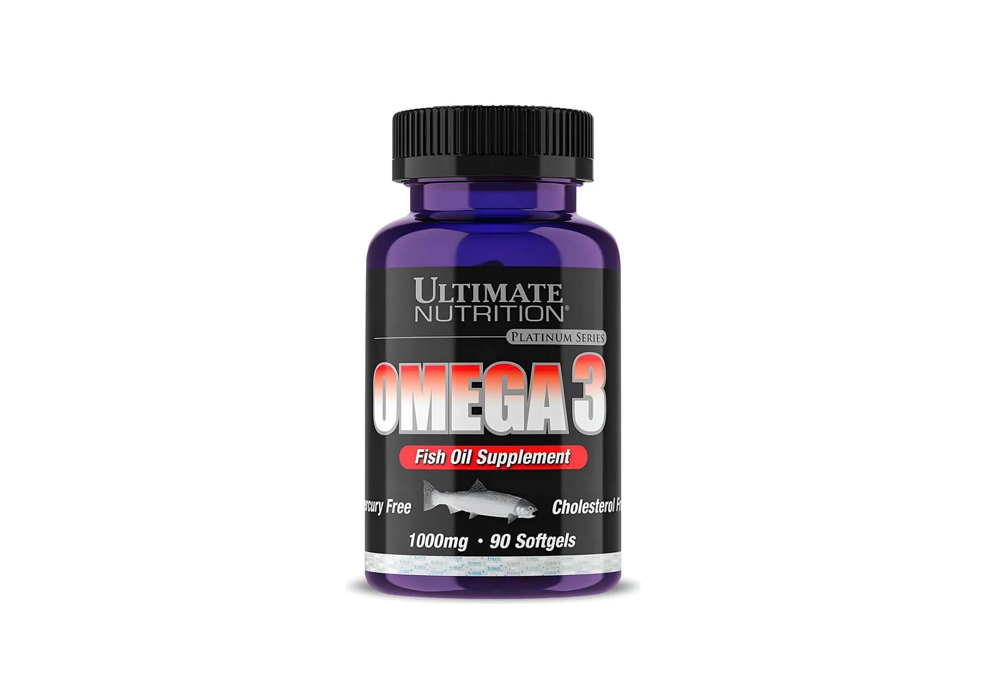 Omega 3 1000mg 90 Cap Ultimate Nutrition, Aceite De Pescado