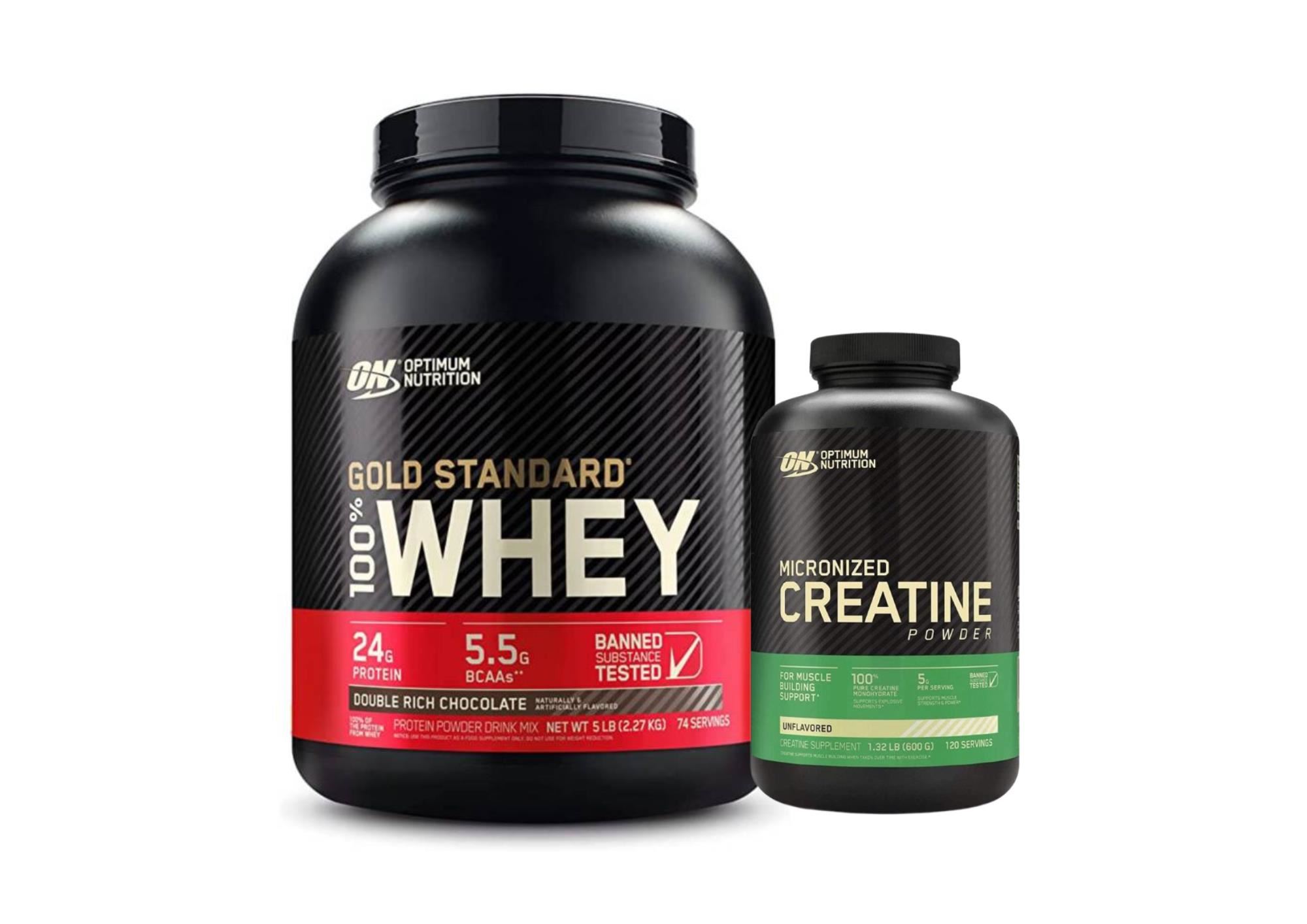 Gold standard 5Libras Chocolate + creatina 600gramos