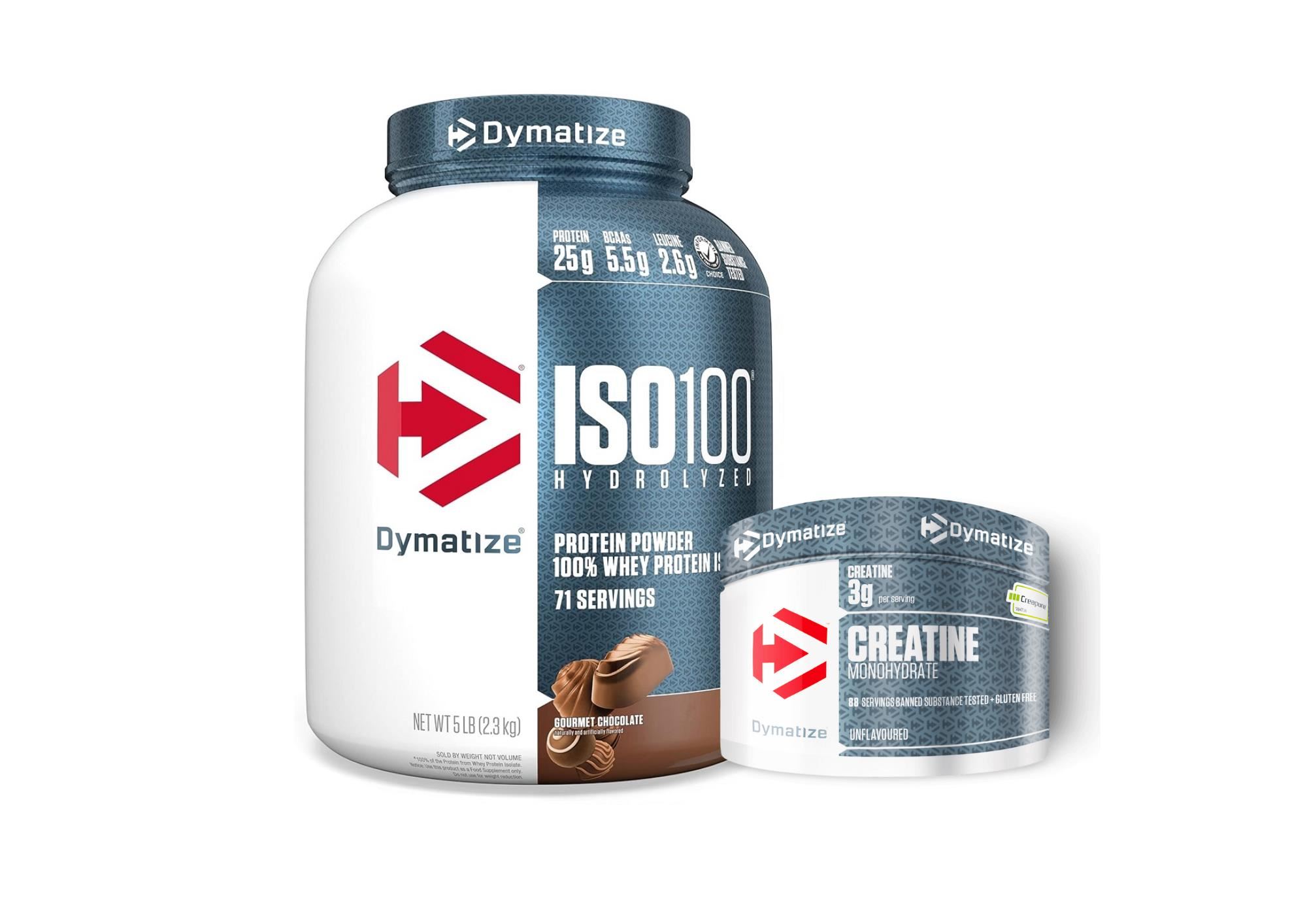 ISO 100 DYMATIZE 5Libras Chocolate + creatina 300gramos