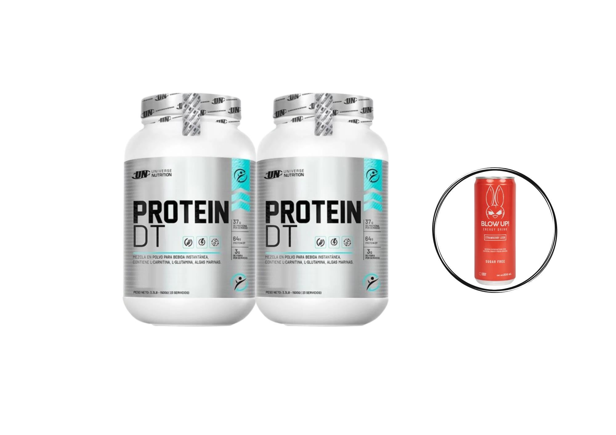 Combo Fitness Dt Whey Protein 1.5 Kg + Blow Up Energy