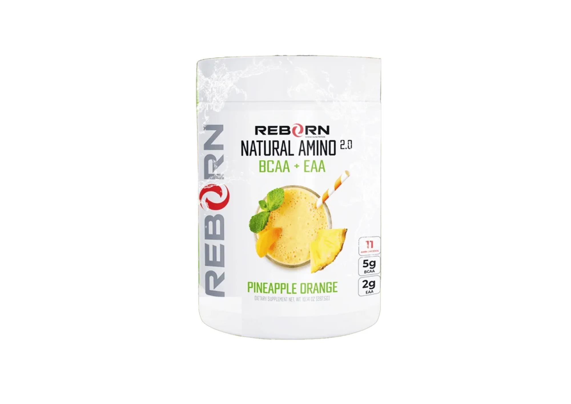 BCAA AMINO REBORN 50 SER, PINEAPPLE ORANGE