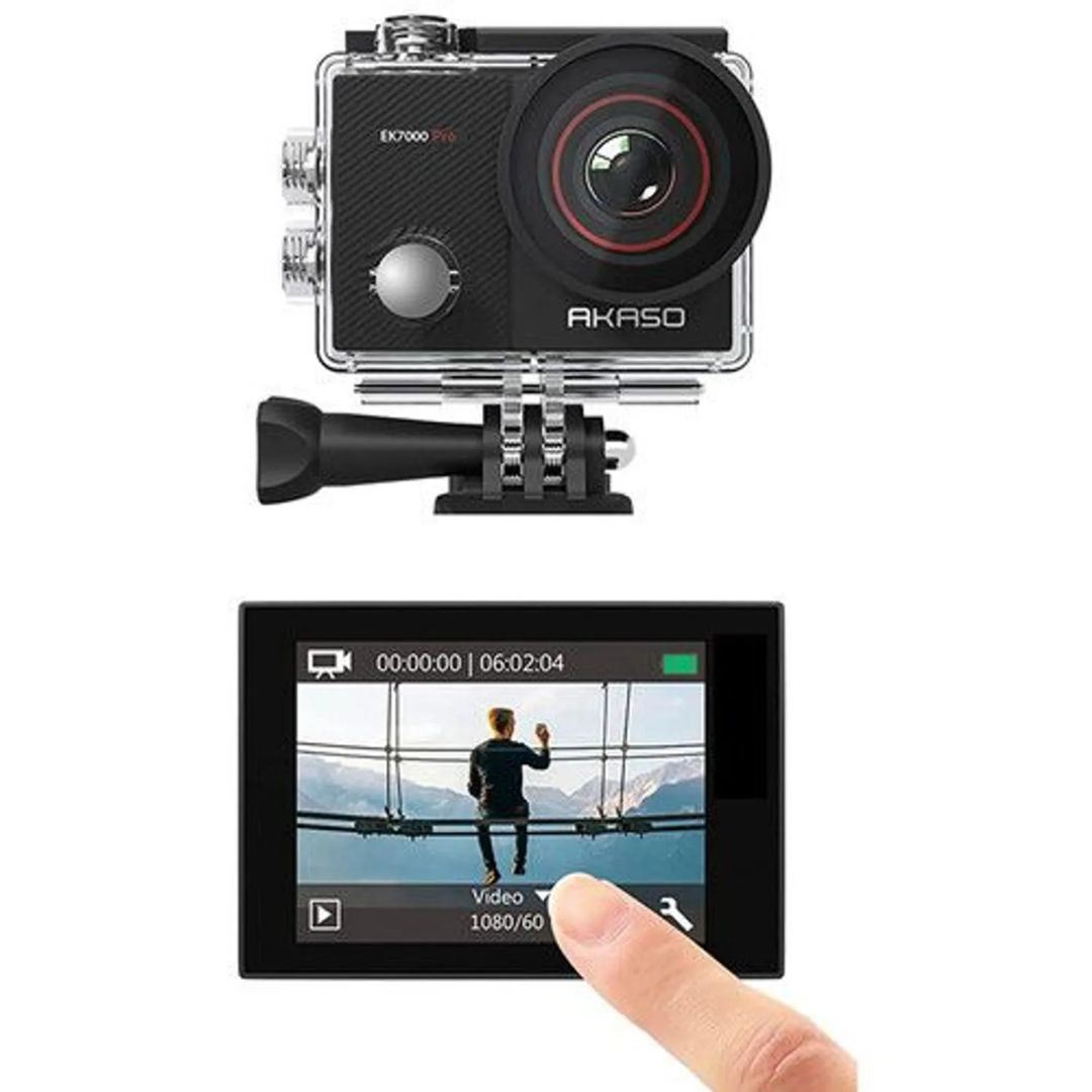 AKASO CAMARA ACCION EK7000 PRO CON ACCESORIOS