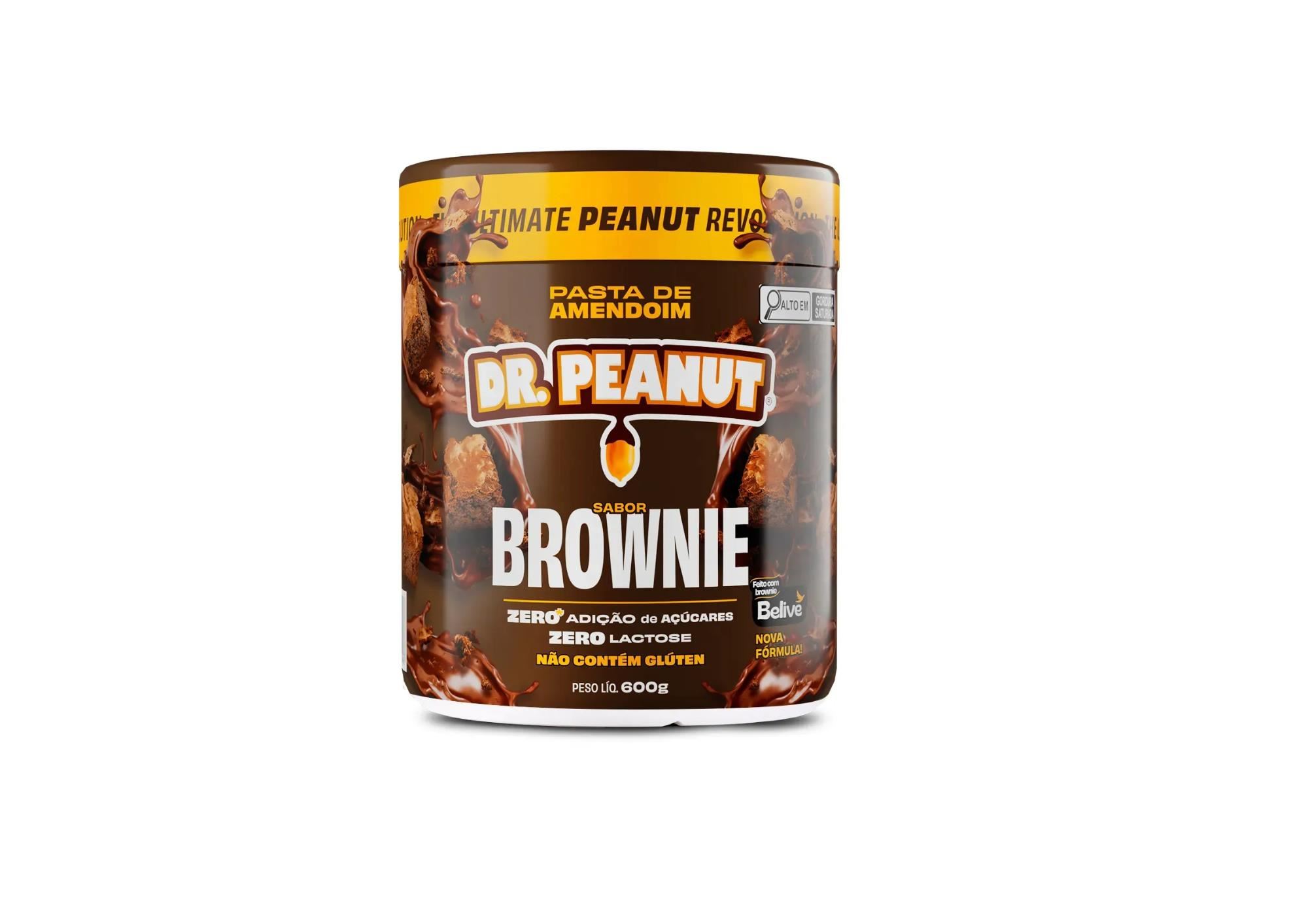 SUPLEMENTO EN PASTA DR. PEANUT GOURMET MANTEQUILLA DE MANÍ 600gramos - BROWNIE