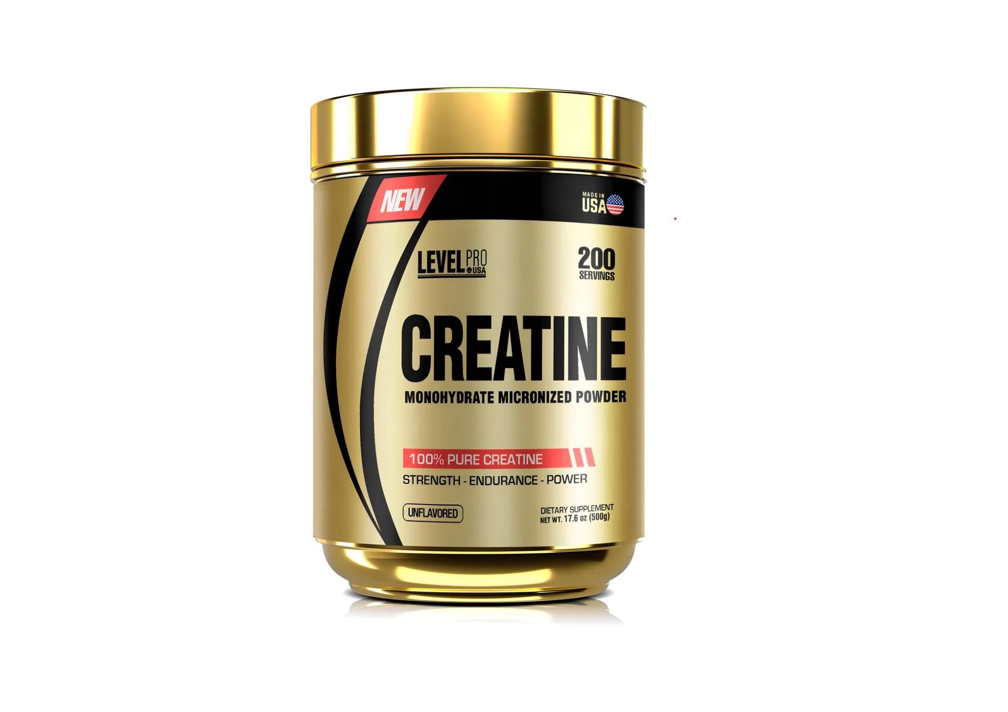 CREATINA MONOHIDRATADA 500GR LEVEL PRO
