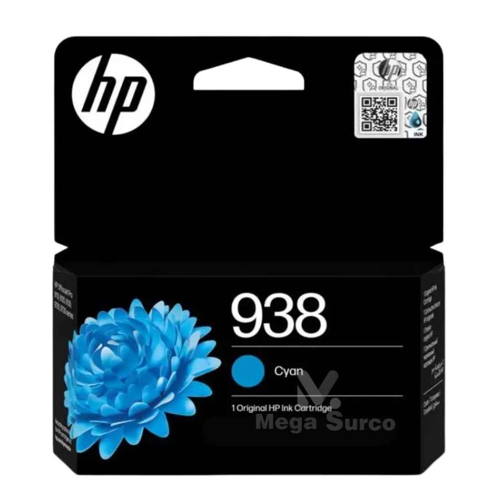 TINTA HP 938 4S6X5PL CYAN (OJP 9130) 800 PGS