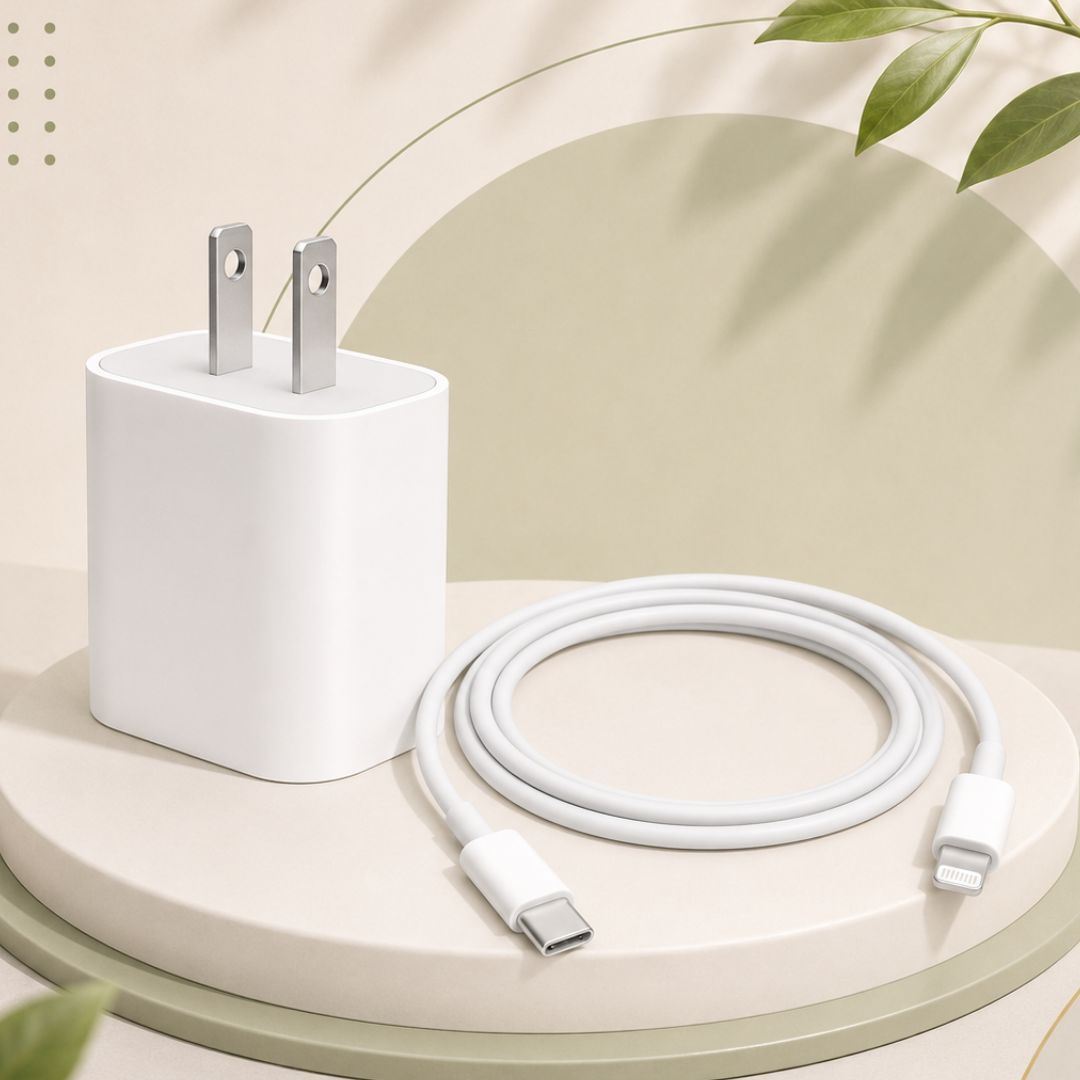 Cargador Cubo C + CABLE Ligthtning