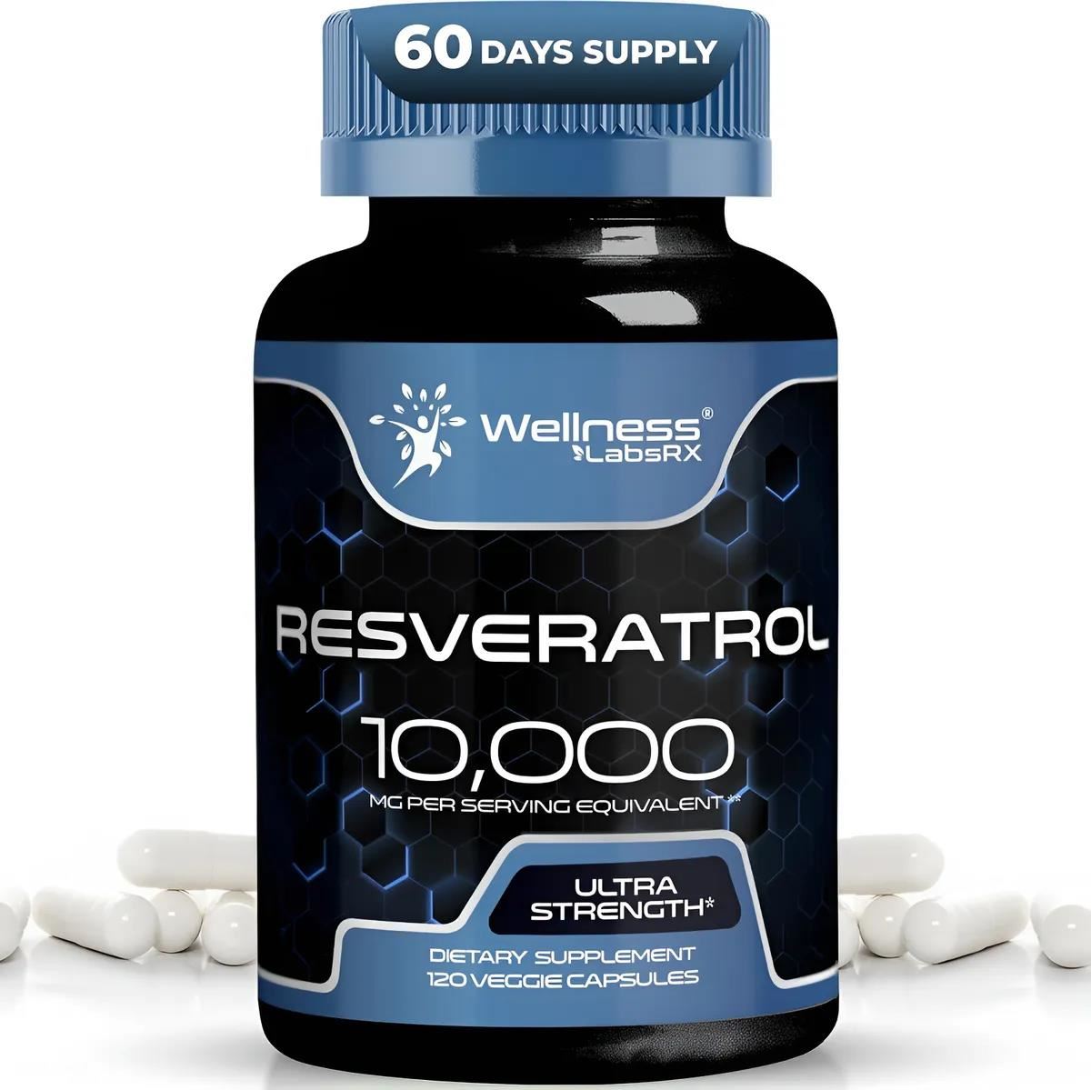 Wellness Labsrx Resveratrol 10,000mg 120 Capsulas