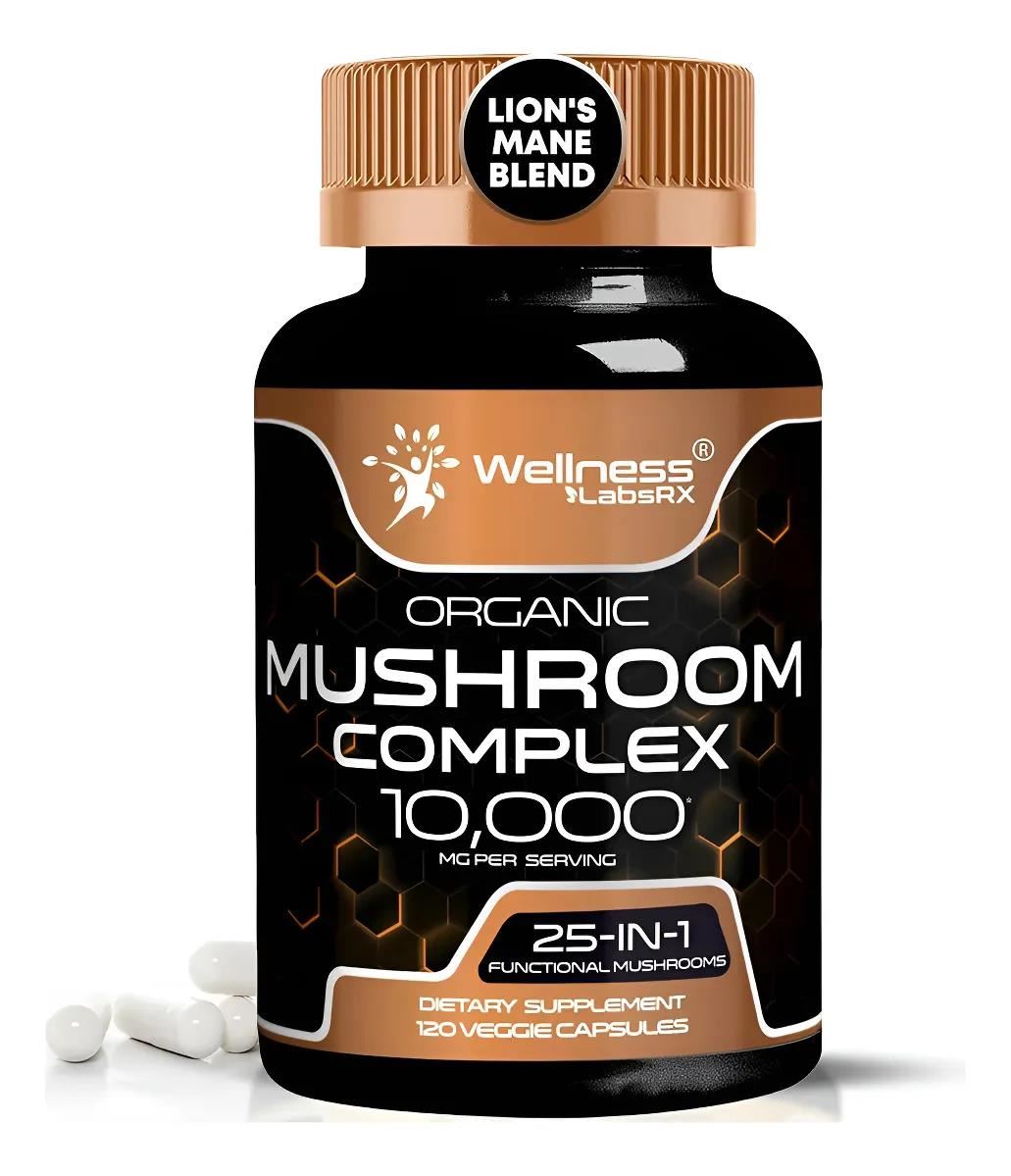 Wellness Labsrx Mushroom Complex 10,000mg 120 Capsulas
