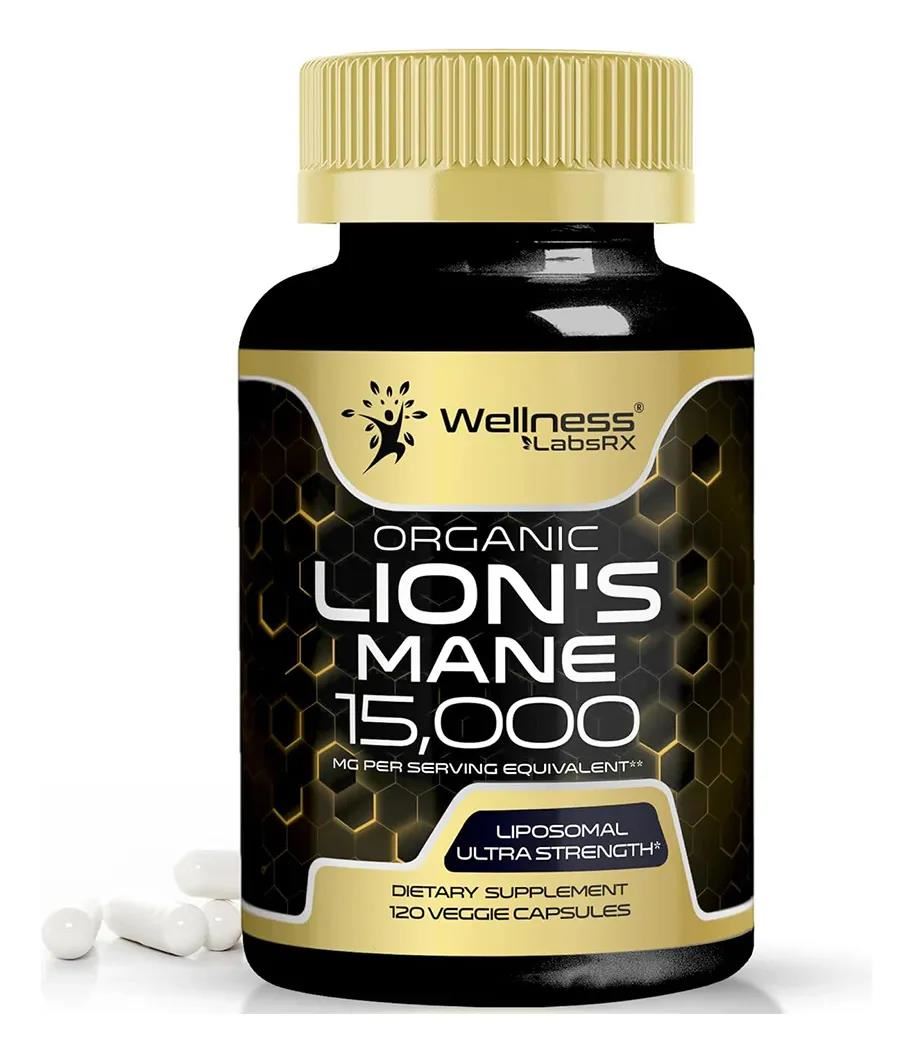 Wellness Labsrx Organic Lions Mane 15,000mcg 120 Capsulas