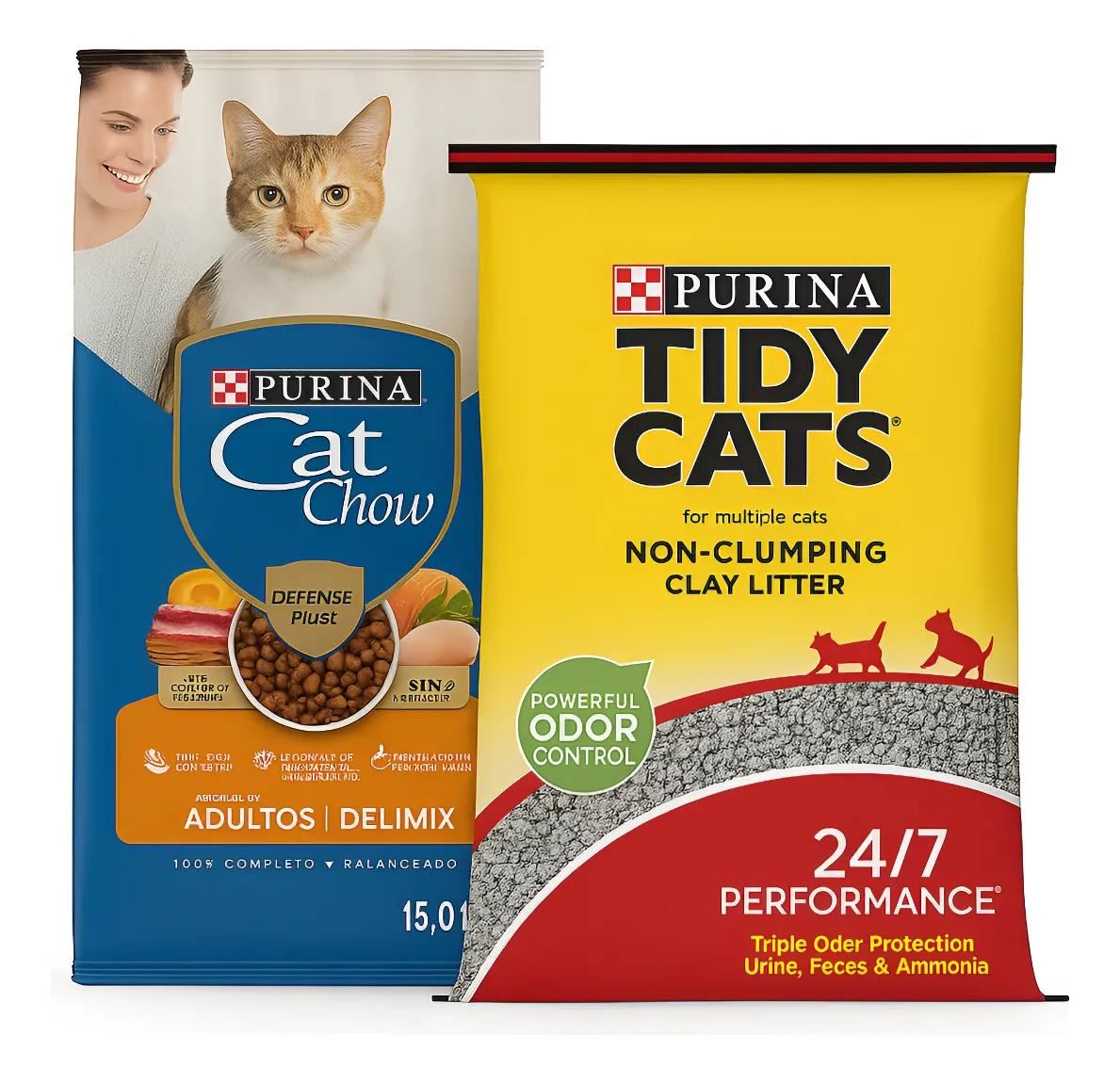 ALIMENTO DE GATO CAT CHOW DELIMIX 15KG + ARENA 4KG