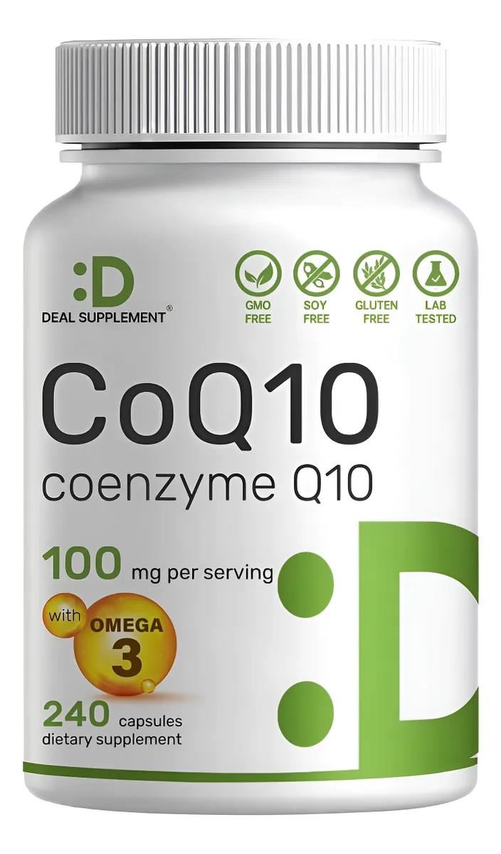 Deal Supplement Coq10 100 Mg, Omega 240 Cápsulas