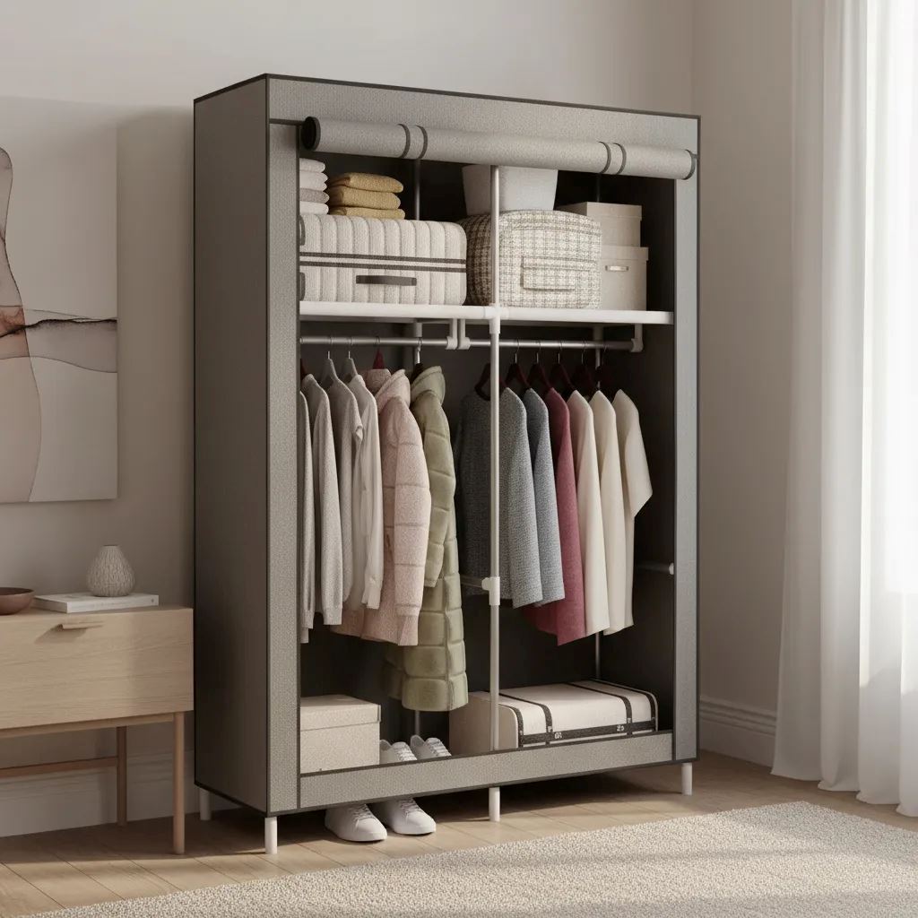 ROPERO X DE LONA DESARMABLE