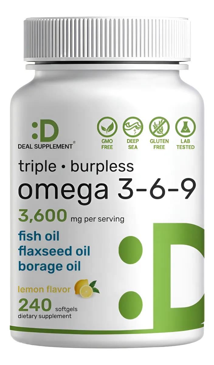 Deal Supplement Triple Omega 3-6-9 Fish Oil 240 Capsulas