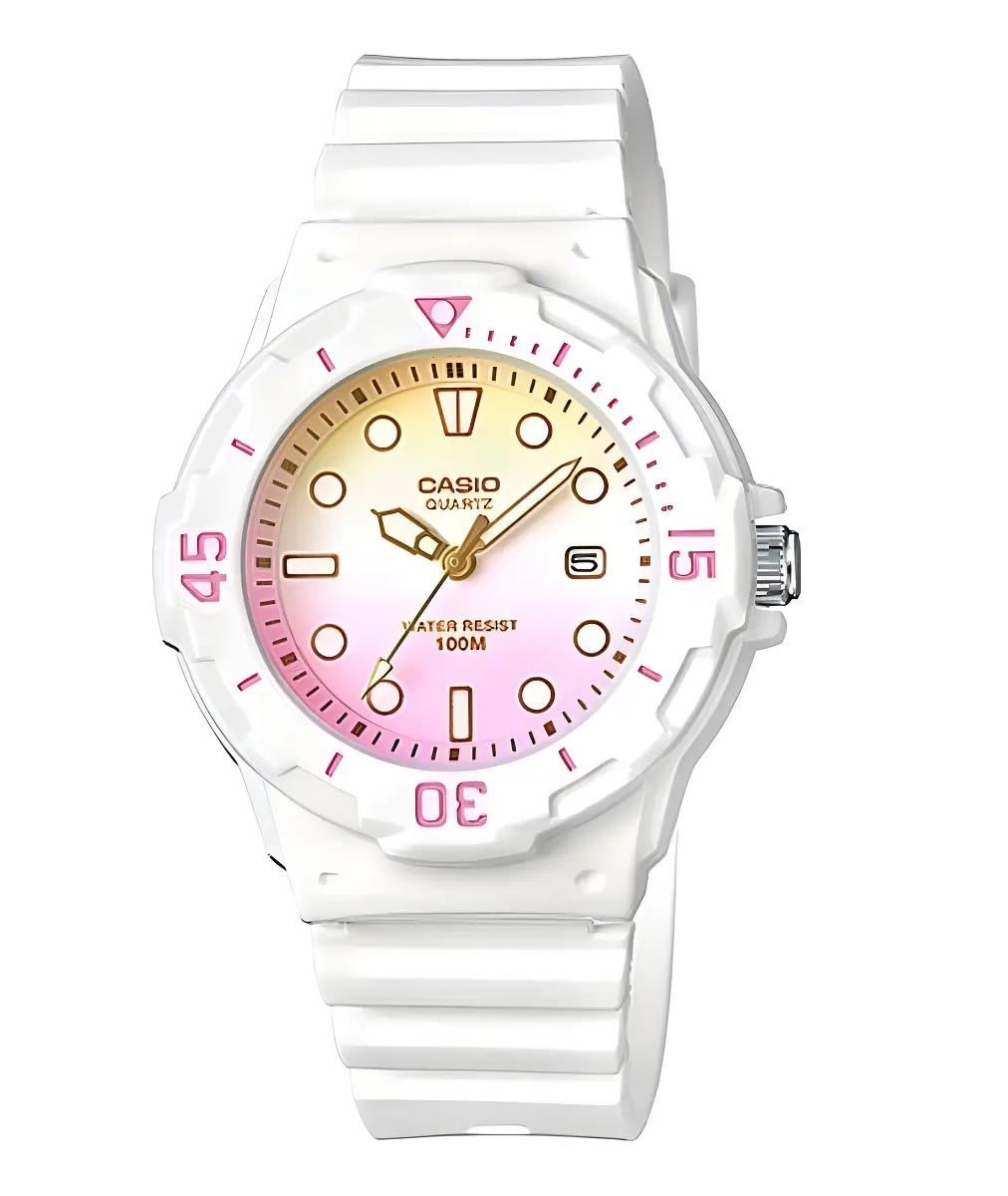 Reloj Para Mujer Casio Lrw200h-4e2vdr Blanco