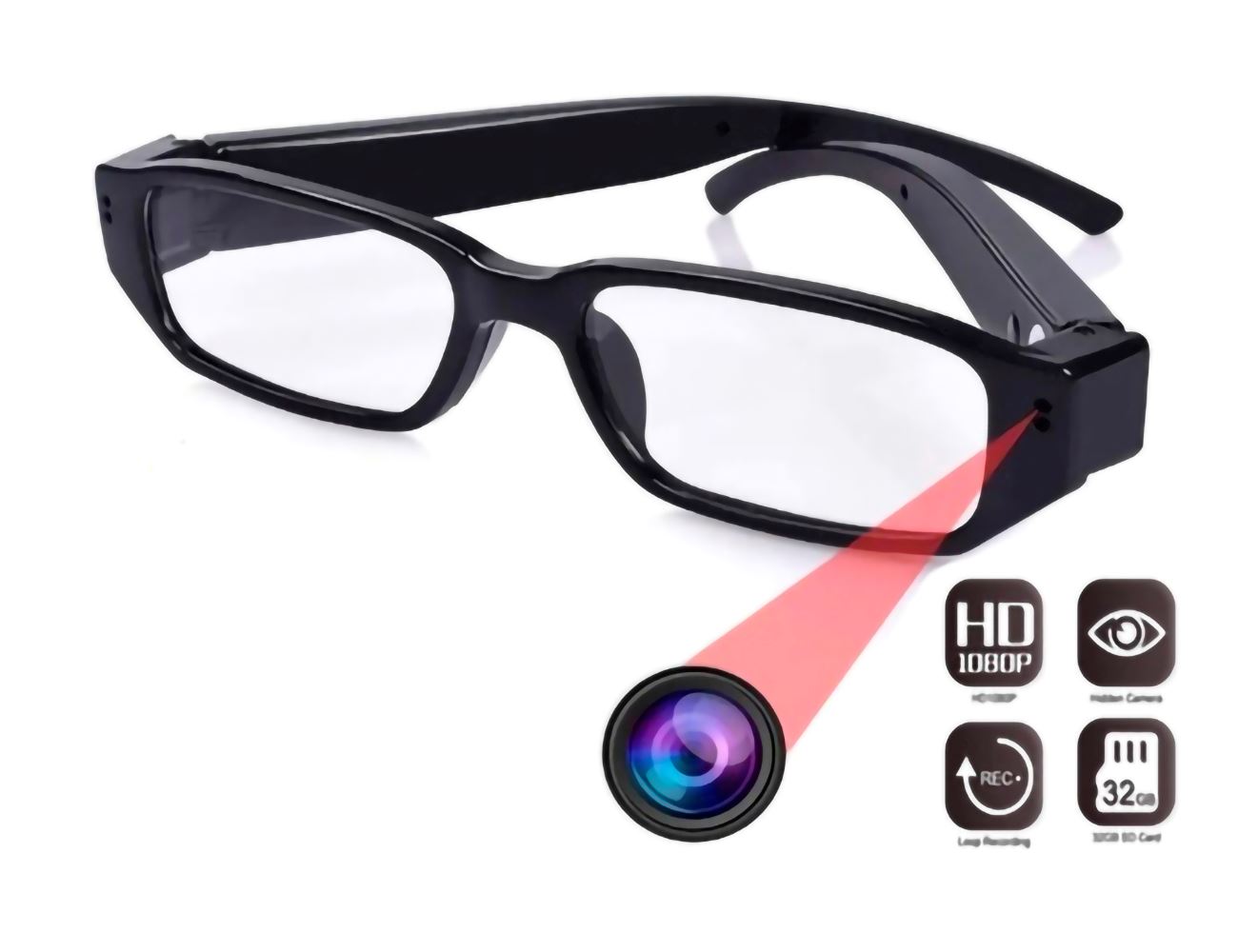 Gafas con cámara HD oculta-Graba sin ser visto