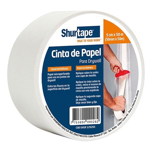 Cinta Masking Shurtape 3/4 X 15 Yd Azul