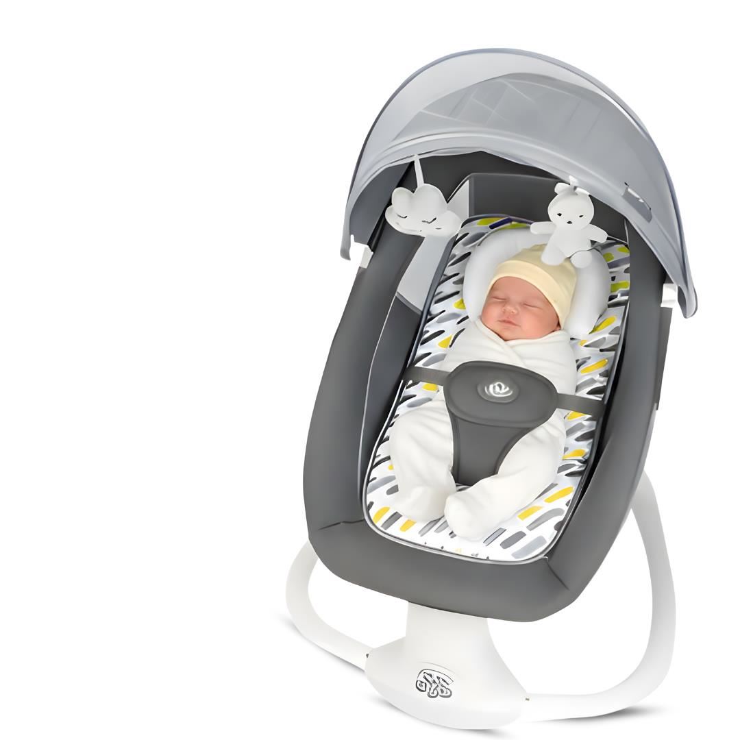 Mecedora Plegable Eléctrica para Bebés «DOLLY III» Gray