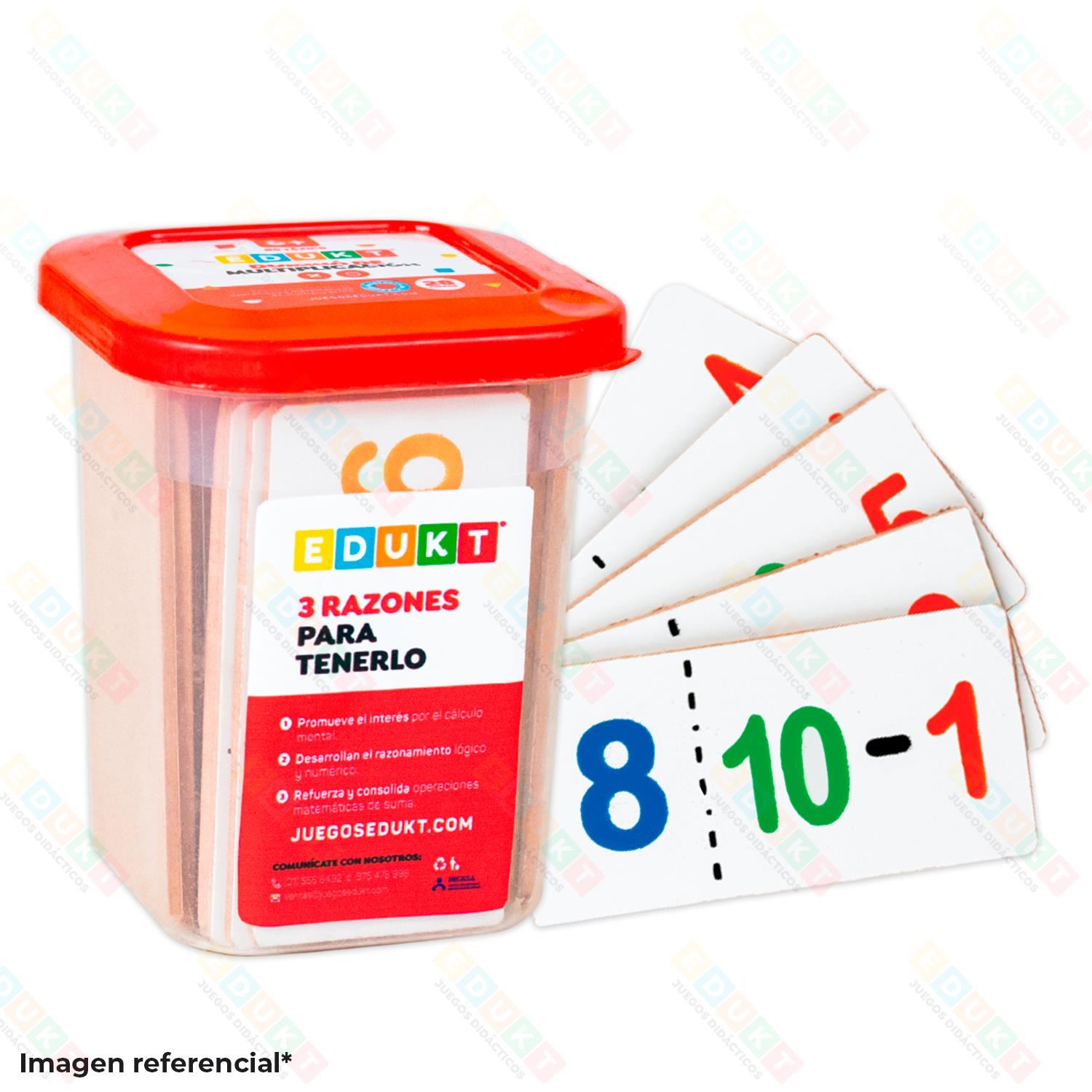 DOMINO DE MULTIPLICACIÓN EDUKT
