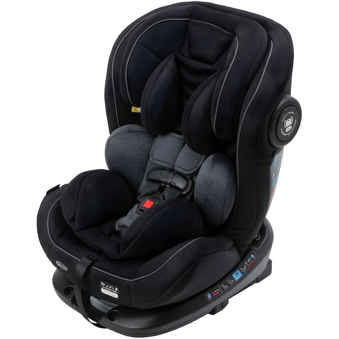Silla de Auto para bebés «DONAN» Giratoria 360° Dark Gray