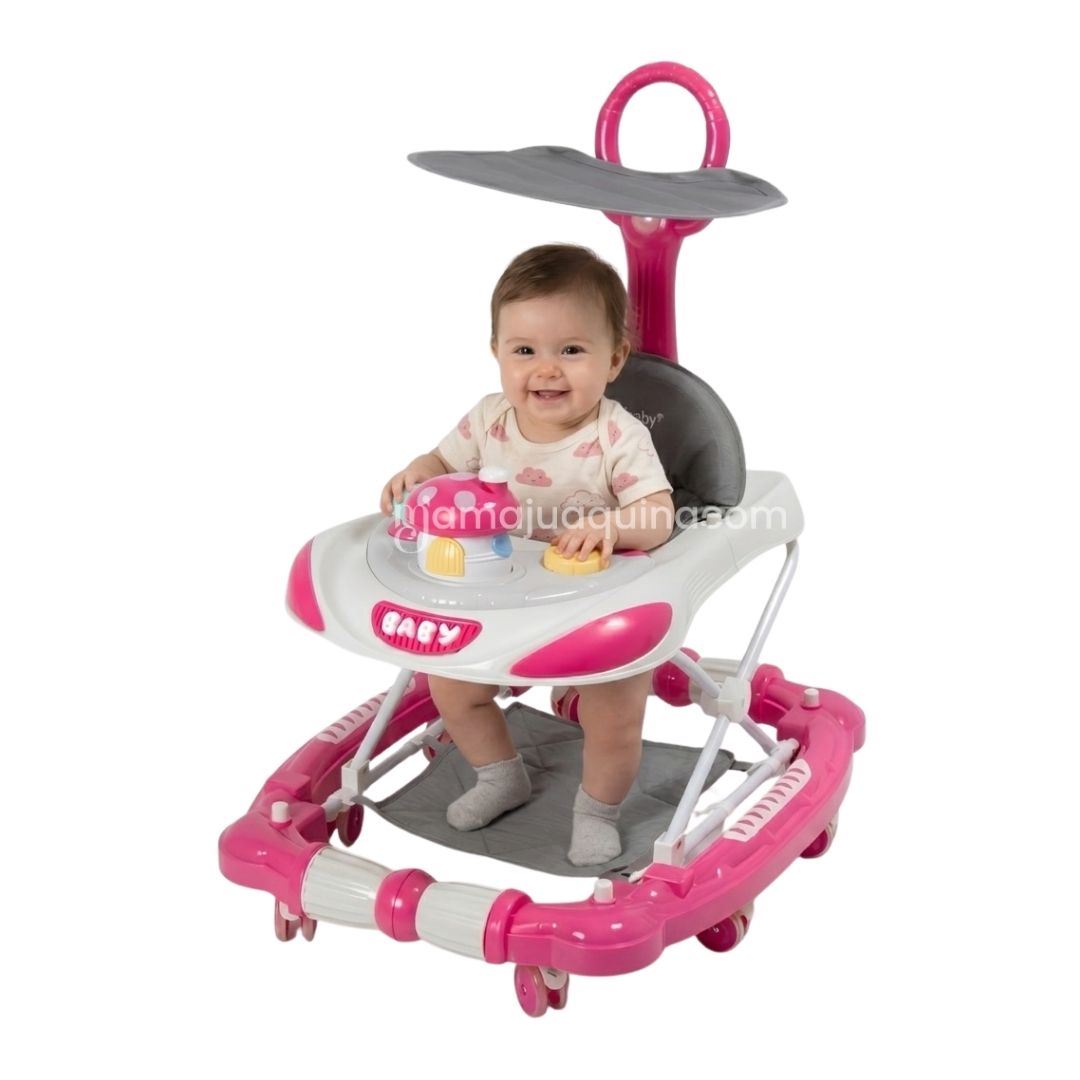 Andador con Tablero Didáctico «DONO» Edición Limitada Dark Pink