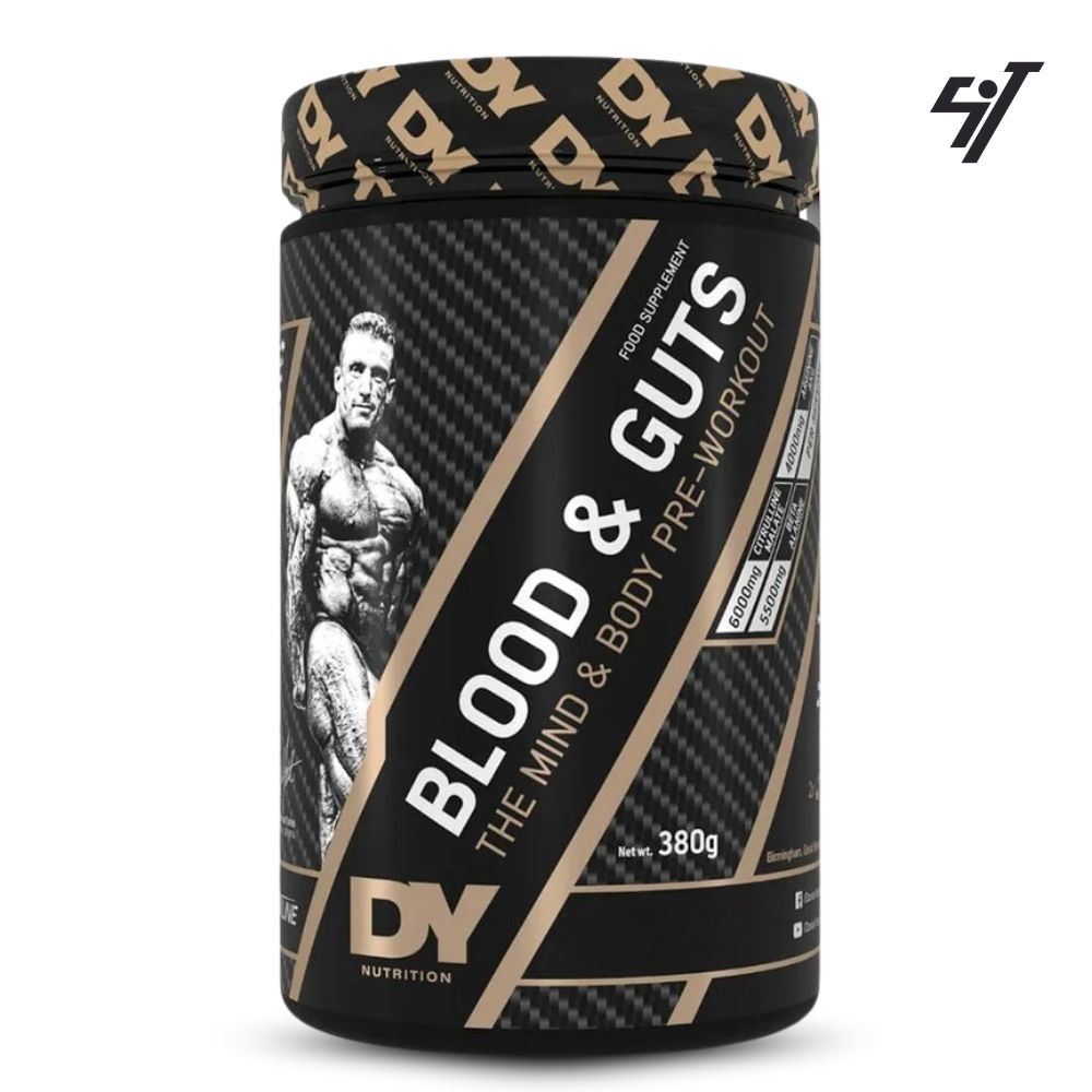 Pre Entreno Blood And Guts 380Gr 40 Serv Fresa + Shaker