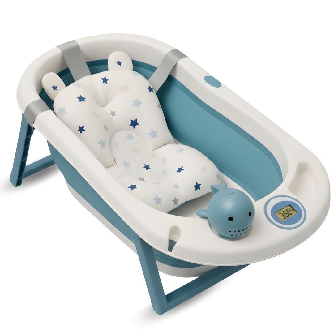 Bañera Plegable para Bebés «DOUX WHALL» Edición Limitada Blue