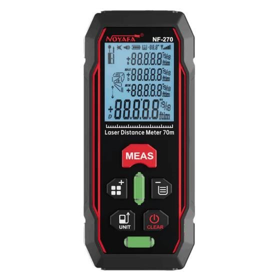Medidor de distancia láser Digital NF-270 hasta 70 metros m/in