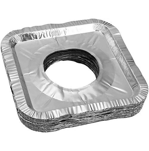 Pack de 12 Protectores de Aluminio para Hornilla de Cocina