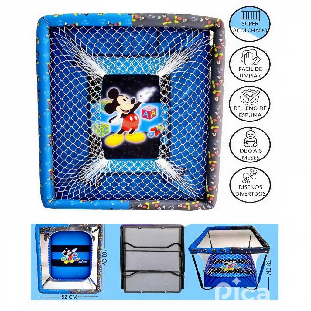Corral para Bebes Acolchado DREAM NEW Azul