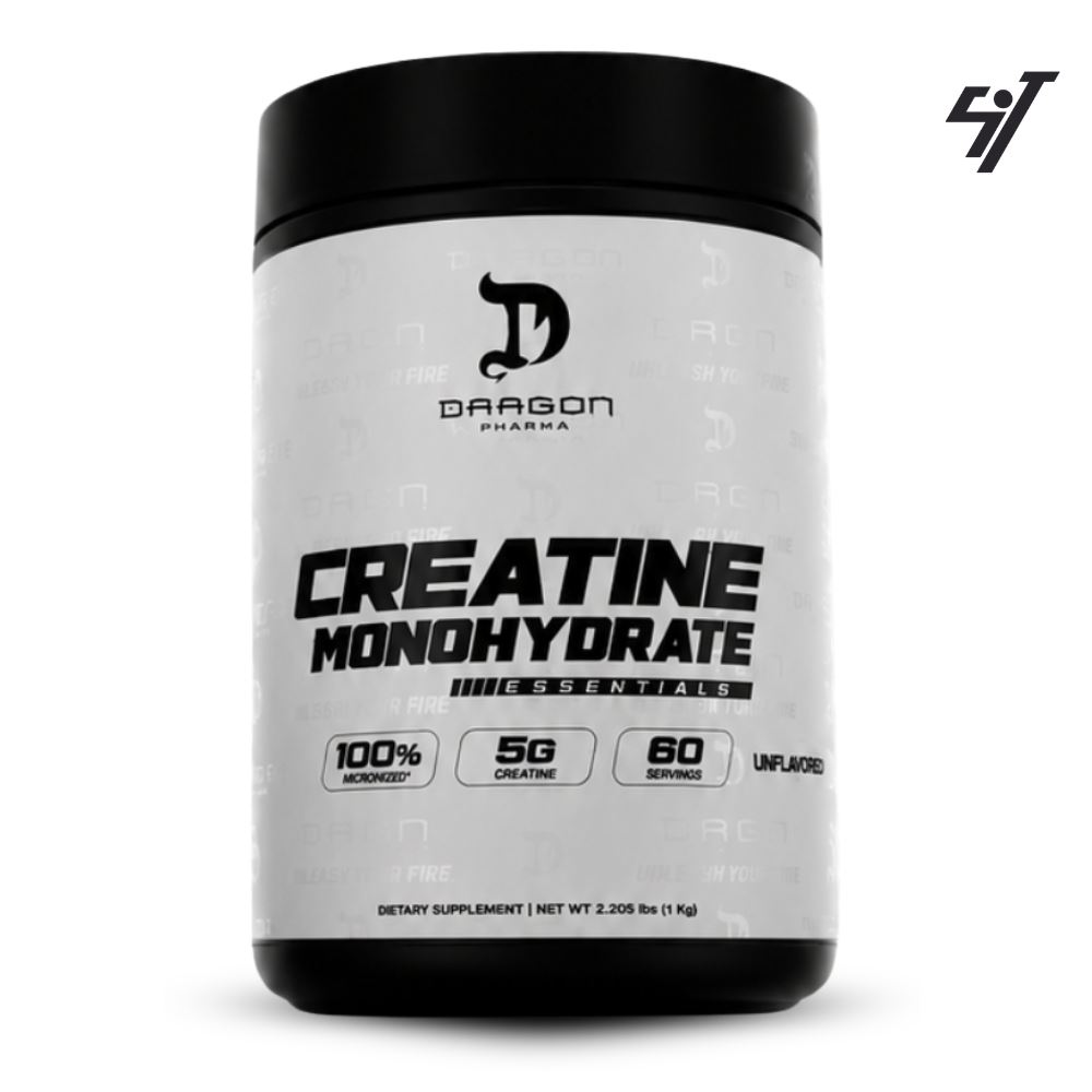 Creatina Monohidratada Dragon Pharma 1kg Shaker