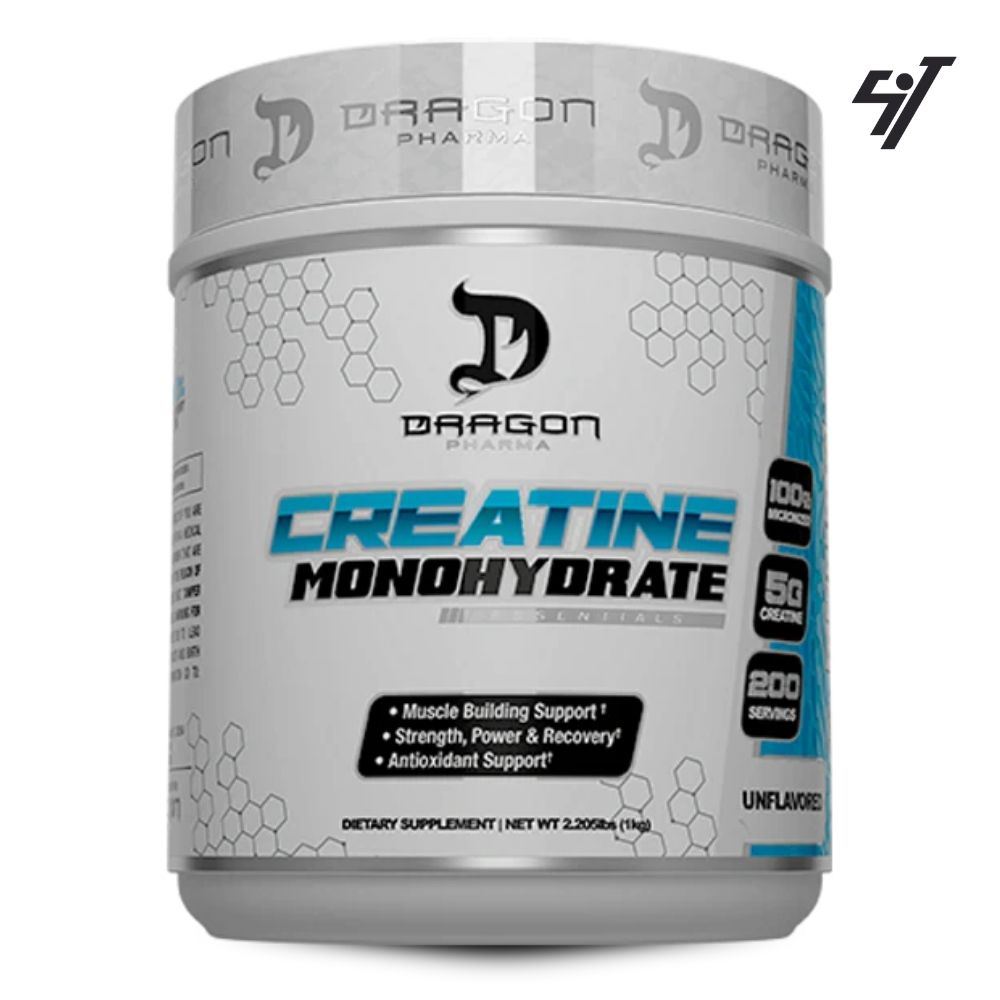 Creatina Monohidratada Dragon Pharma 1kg Shaker