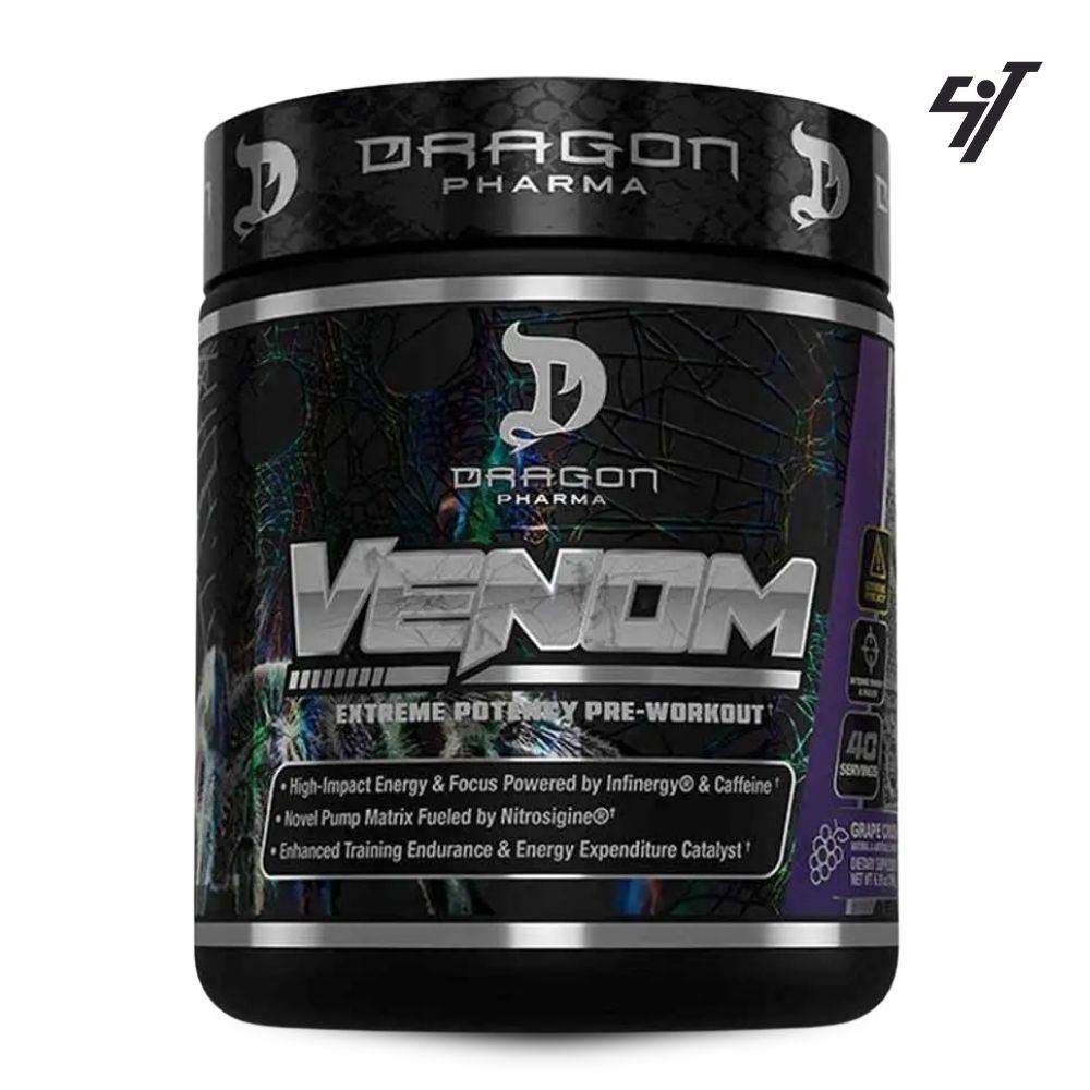 Pre Entreno Dragon Pharma Venom 40 Serv Fruit punch + Shaker