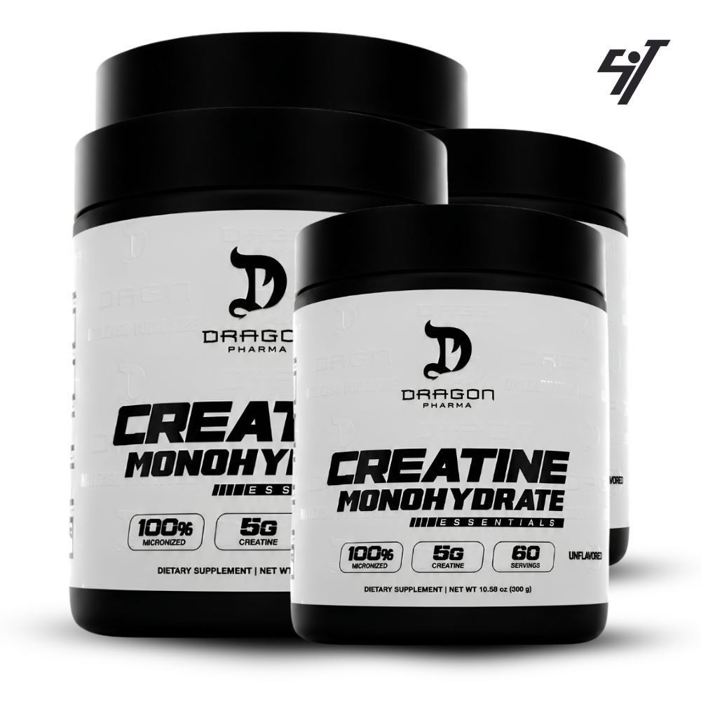 Pack Dragon Pharma Creatina Monohidratada 300gr X4