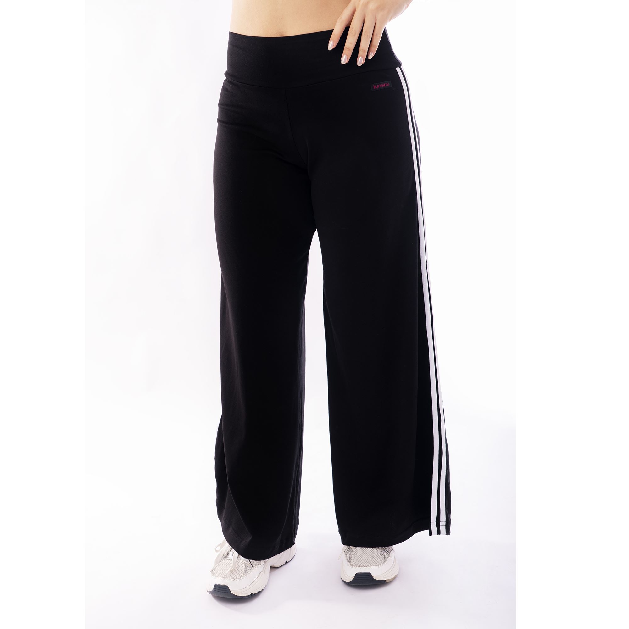 Pantalón Palazzo Urbano Kinetix Algodón Pima Negro Mujer