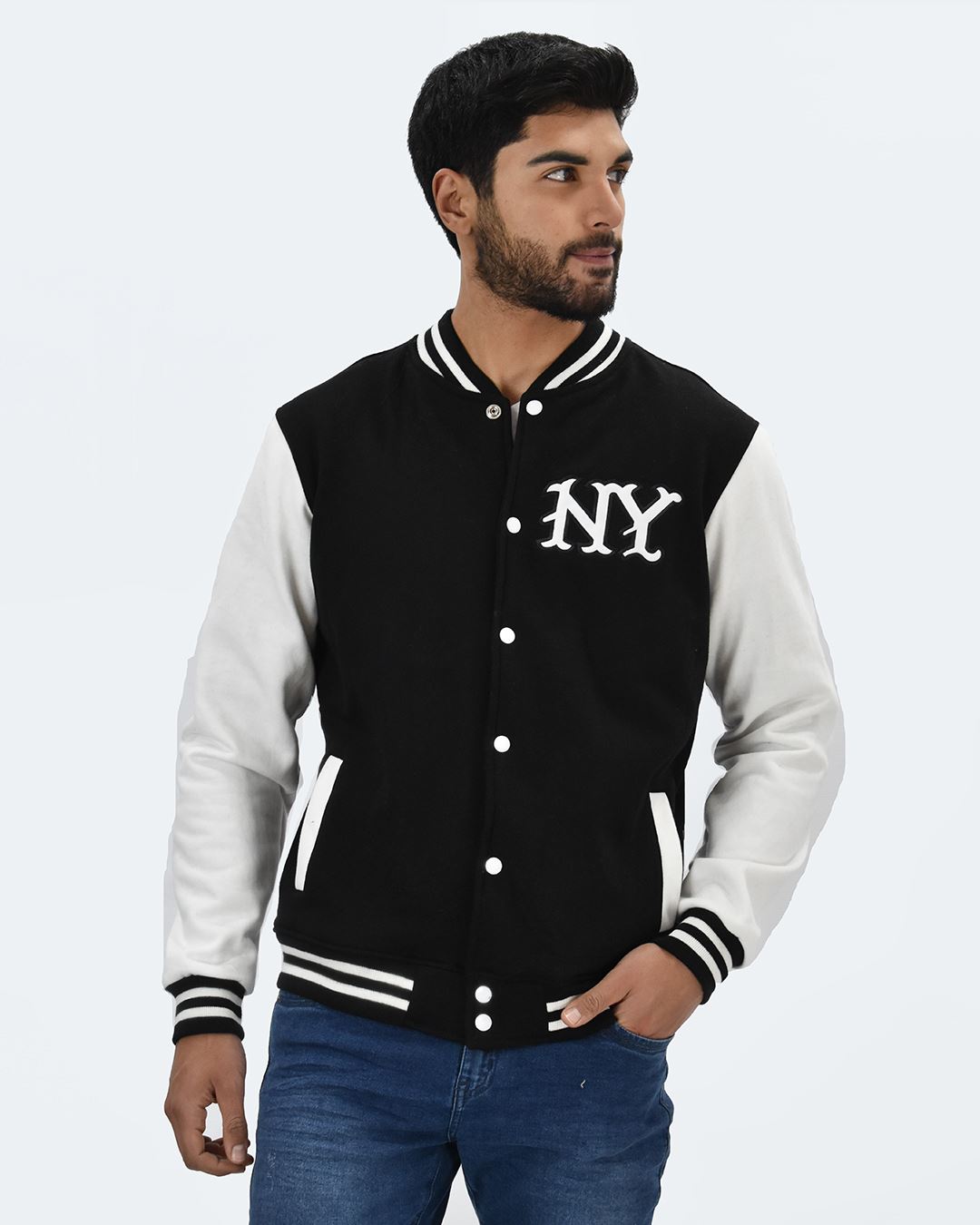 Casaca americana NY-Negro