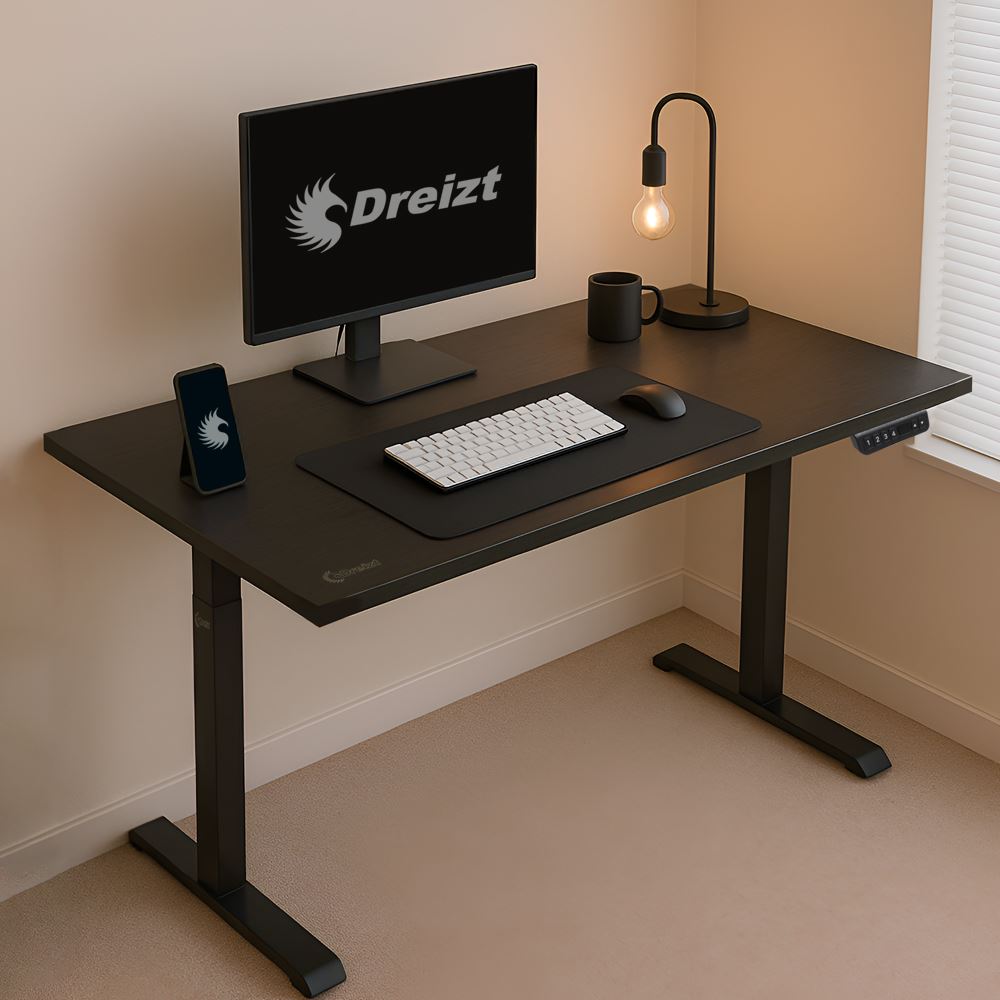 Escritorio Eléctrico Dreizt Altura regulable 120x60 Negro XDesk Smart