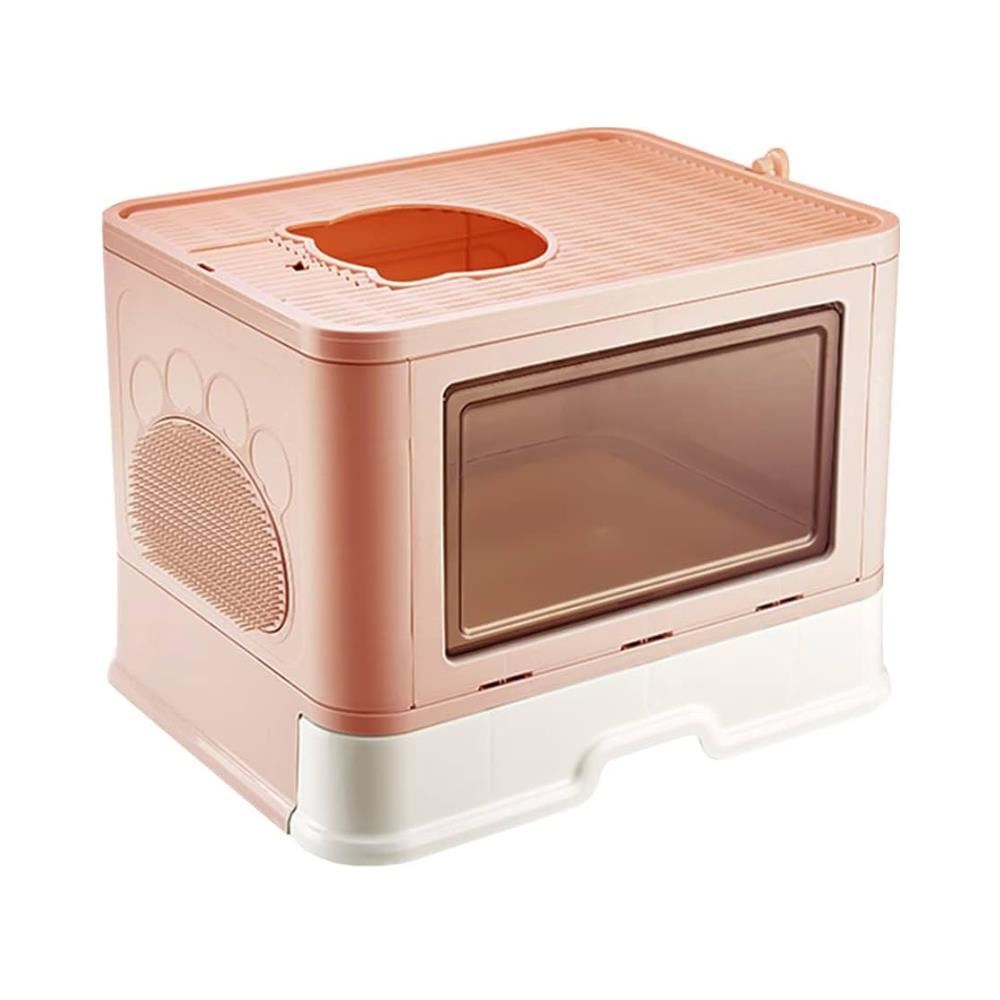 ARENERO PARA GATO CON RASCADOR Y PALA ROSADO