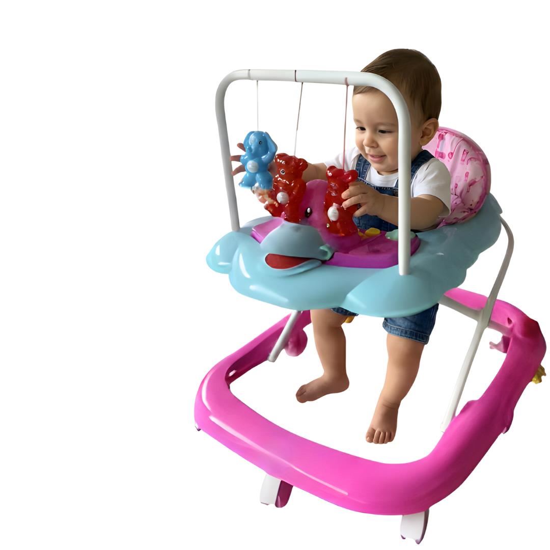 Andador con Tablero Musical «UGLY DUCKY» Pink & Blue