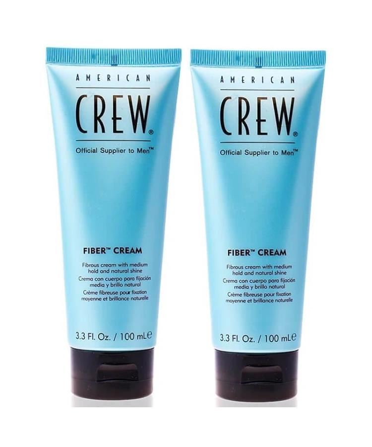 2 Cremas De Peinar Fijación Media Fiber Cream 100ml American Crew Men