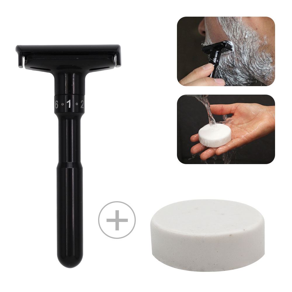 Duo con Rasurado Reutilizable Negra Bamboo Balance